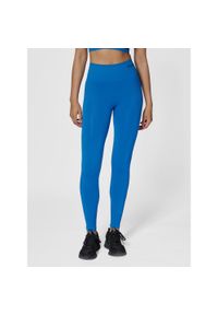 Damskie legginsy bezszwowe z wysokim stanem Hummel Tif. Stan: podwyższony. Kolor: niebieski. Materiał: poliamid. Sport: fitness #1