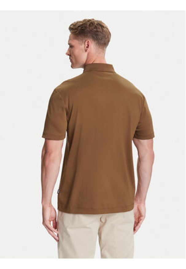 BOSS Polo C-Parris 01 50520297 Brązowy Regular Fit. Typ kołnierza: polo. Kolor: brązowy. Materiał: bawełna