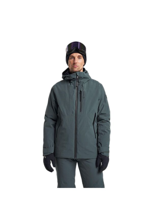 Kurtka narciarska Tenson Prime Pro. Kolor: zielony. Materiał: poliester, materiał. Sezon: zima. Sport: narciarstwo
