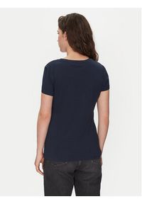 Mustang T-Shirt Loa 1016136 Granatowy Slim Fit. Kolor: niebieski. Materiał: bawełna