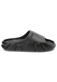 Big-Star - Czarne Klapki Big Star Wodoodporne Buty Damskie. Okazja: na plażę. Kolor: czarny. Wzór: geometria #3