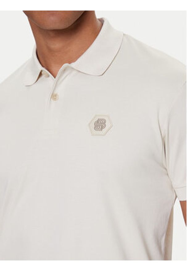 BOSS Polo Future 50543891 Écru Regular Fit. Typ kołnierza: polo. Materiał: bawełna