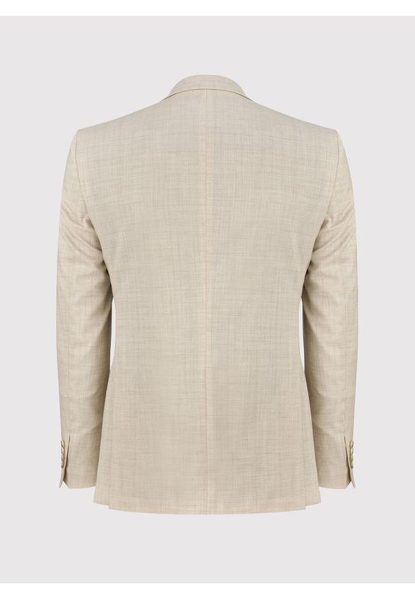 Pako Lorente - PAKO LORENTE – Wełniana marynarka garniturowa w kolorze beżowym. Kolor: beżowy. Materiał: wełna
