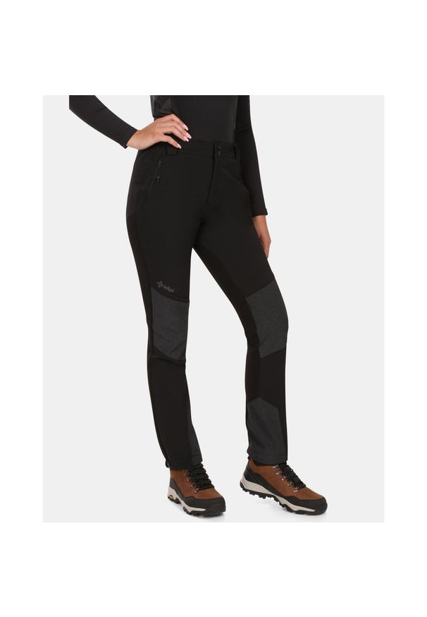 Damskie spodnie outdoorowe Kilpi NUUK-W. Kolor: czarny. Materiał: nylon. Sezon: lato. Sport: turystyka piesza