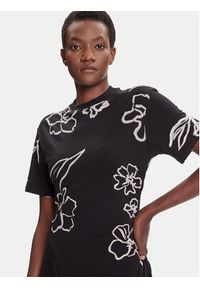 Desigual Sukienka codzienna Calma 25WWVK44 Czarny Regular Fit. Okazja: na co dzień. Kolor: czarny. Materiał: bawełna. Typ sukienki: proste. Styl: casual