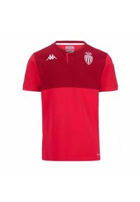 Kappa - Polo AS Monaco Angat 8 2024/25. Typ kołnierza: polo. Kolor: czerwony. Sport: piłka nożna #1