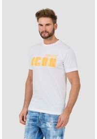 DSQUARED2 Biały męski t-shirt Icon Blur Cool Fit Tee, Rozmiar XL. Kolor: biały