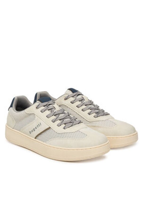Bugatti Sneakersy 325-AVH02-5000 Écru. Kolor: kremowy. Materiał: skóra