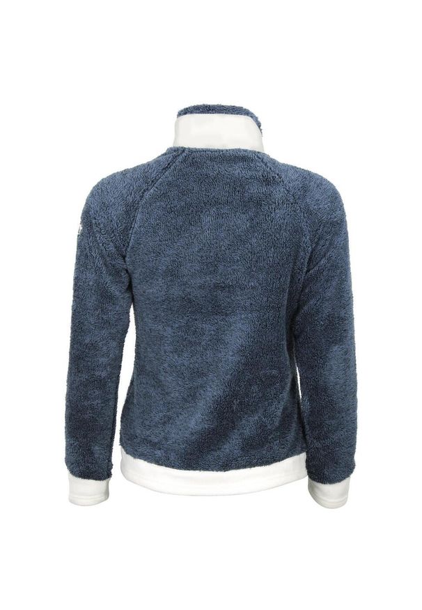 PEAK MOUNTAIN - Polar damski zapinany na zamek Peak Mountain Coral Sherpa 300G. Kolor: niebieski. Materiał: polar