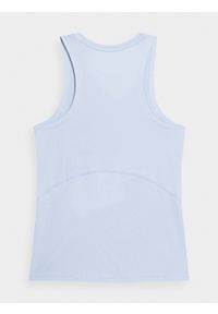 outhorn - Top treningowy damski Outhorn - niebieski. Kolor: niebieski. Materiał: tkanina. Długość rękawa: bez rękawów. Wzór: gładki. Sport: fitness #2