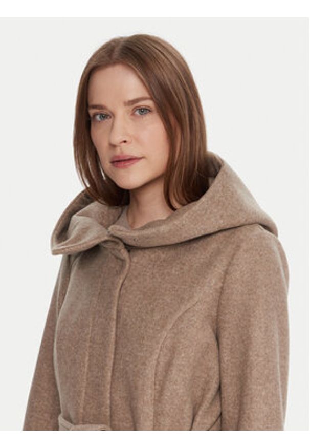 Vero Moda Płaszcz przejściowy Popliva 10310779 Beżowy Regular Fit. Kolor: beżowy. Materiał: syntetyk