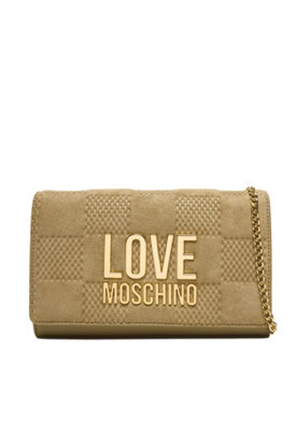 Love Moschino - LOVE MOSCHINO Torebka JC4127PP0NKB110A Beżowy. Kolor: beżowy. Materiał: skórzane