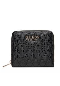 Guess Mały Portfel Damski SWGG96 26137 Czarny. Kolor: czarny. Materiał: skóra