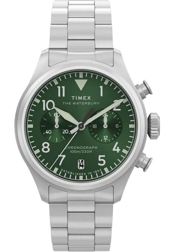 Zegarek męski Timex TW2Y19100 srebrny. Kolor: srebrny