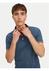 Jack & Jones - Jack&Jones Polo Paulos 12136668 Niebieski Slim Fit. Typ kołnierza: polo. Kolor: niebieski. Materiał: bawełna #4