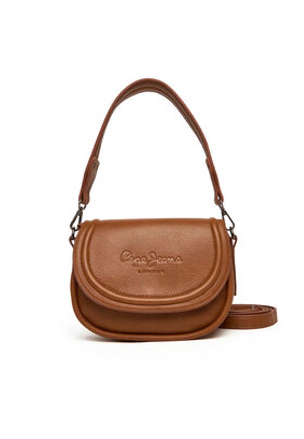 Pepe Jeans Torebka Crisha Code PL0300006 Brązowy. Kolor: brązowy. Materiał: skórzane