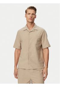 YSABEL MORA - Ysabel Mora Koszula 90538 Beżowy ciemny Regular Fit. Kolor: beżowy. Materiał: bawełna #1