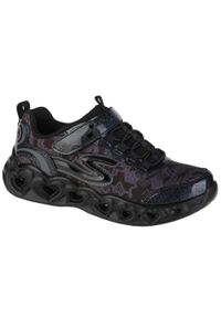 skechers - Buty sportowe Sneakersy dziewczęce, Skechers Heart Lights. Kolor: wielokolorowy, czarny. Sport: turystyka piesza