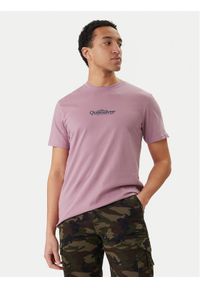 Quiksilver T-Shirt EQYZT08174 Fioletowy Regular Fit. Kolor: fioletowy. Materiał: bawełna #1
