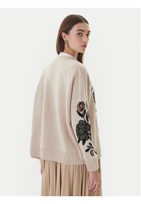 Weekend Max Mara Sweter Pavidi 2525366262 Écru Oversize. Materiał: wełna #4