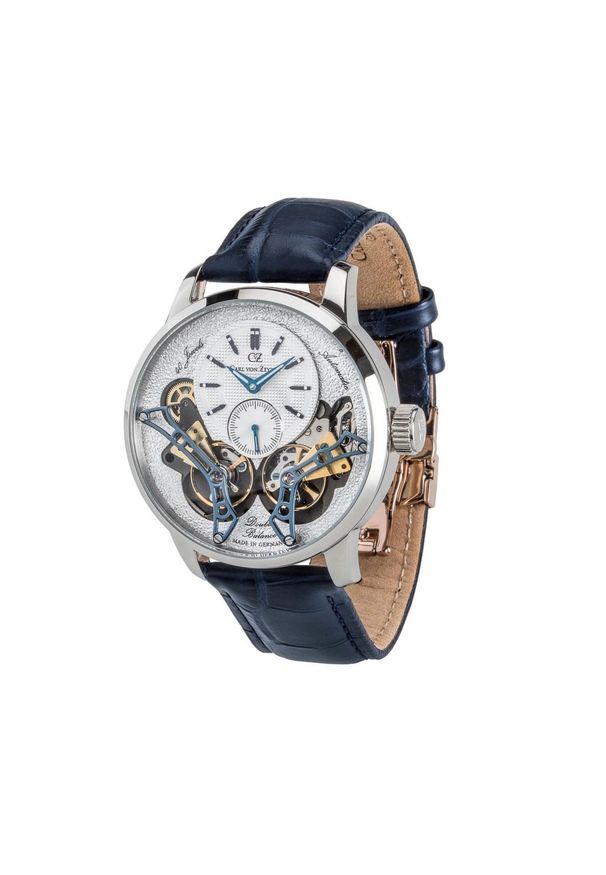 CARL VON ZEYTEN ZEGAREK OBERKIRCH CVZ0064WH. Materiał: skóra, lakier. Styl: klasyczny