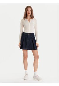 Lacoste Kardigan AF4141 Écru Slim Fit. Materiał: wełna