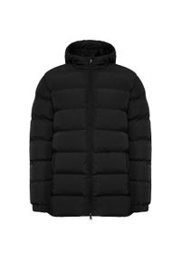 ROLY - Męska Ocieplana Kurtka Nepal. Kolor: czarny. Materiał: puch. Sport: turystyka piesza