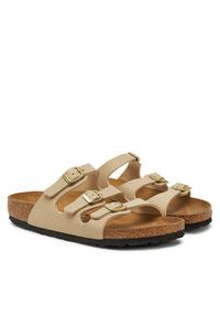 Birkenstock Klapki Florida 1029265 Écru. Materiał: skóra #3