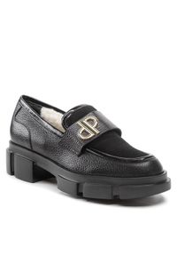 Pollini Loafersy SA10114H1FTA300A Czarny. Kolor: czarny. Materiał: skóra