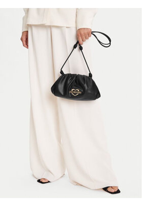 Love Moschino - LOVE MOSCHINO Torebka JC4286PP0MKK0000 Czarny. Kolor: czarny. Materiał: skórzane