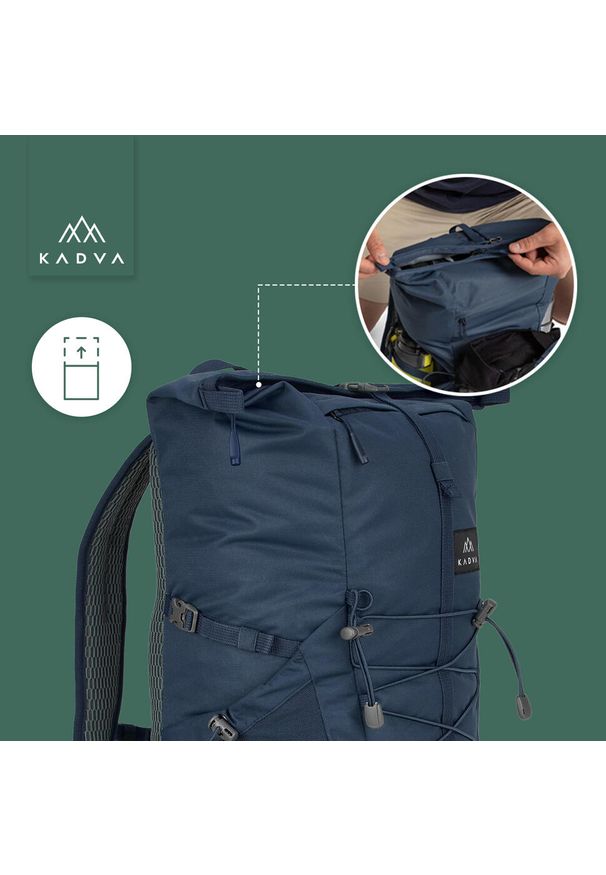 Plecak miejski KADVA CityQuest 22 l. Kolor: niebieski