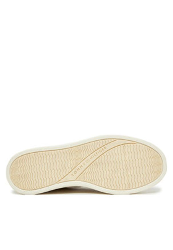TOMMY HILFIGER - Tommy Hilfiger Sneakersy Modern Court Sneaker Nubuck FW0FW08462 Beżowy. Kolor: beżowy. Materiał: skóra