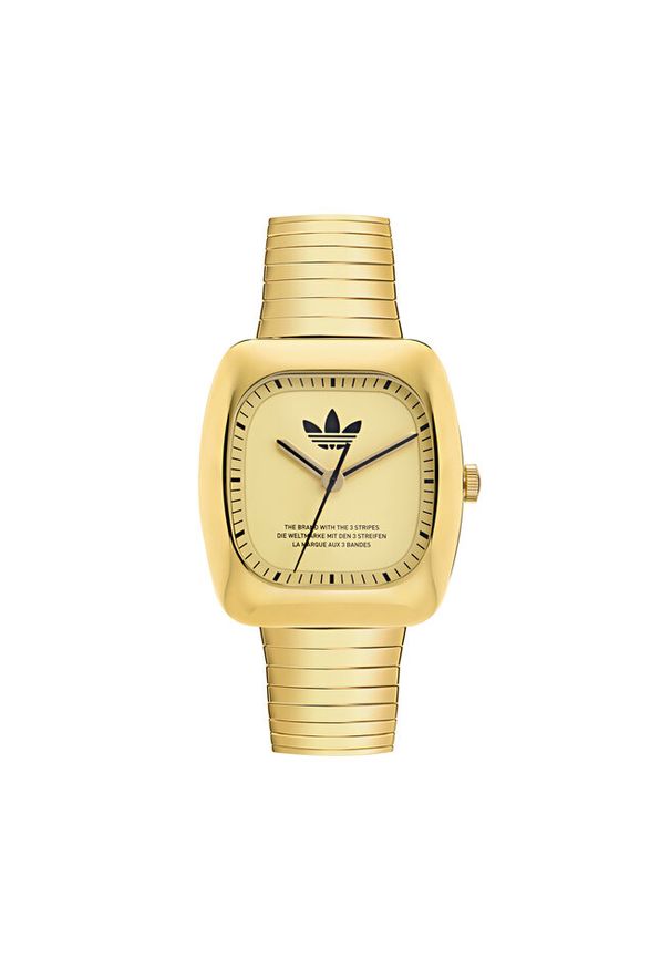 Adidas - Zegarek adidas. Kolor: złoty. Styl: retro