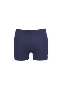 Kąpielówki męskie Puma Trunk Classic Granatowe. Kolor: niebieski. Materiał: poliester. Styl: sportowy
