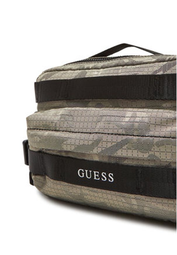 Guess Saszetka nerka HMASNC P5337 Khaki. Kolor: brązowy. Materiał: materiał
