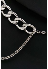 Patrizia Pepe pasek damski kolor srebrny. Kolor: srebrny #2