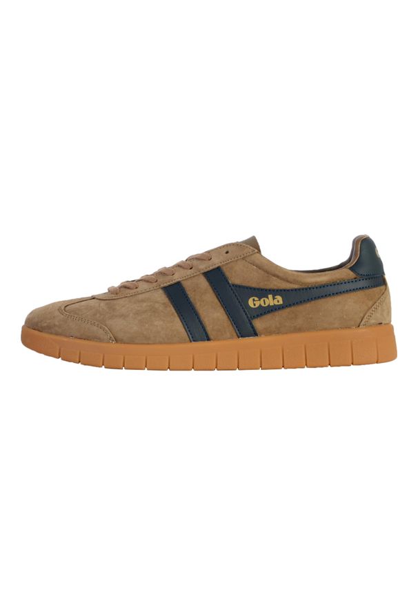 Buty do chodzenia męskie Gola Hurricane Suede. Zapięcie: sznurówki. Kolor: niebieski, wielokolorowy. Materiał: materiał, skóra, syntetyk. Szerokość cholewki: normalna. Sport: turystyka piesza