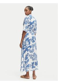 Iconique Sukienka koszulowa Emma IC26-038 Niebieski Regular Fit. Kolor: niebieski. Materiał: wiskoza. Typ sukienki: koszulowe #3