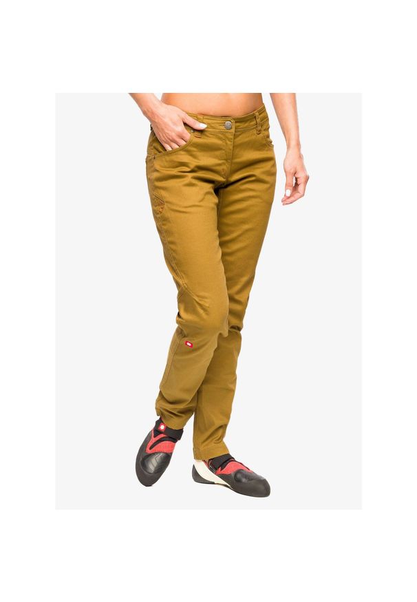 OCUN - Spodnie wspinaczkowe damskie Ocun Kaira Pants. Kolor: brązowy