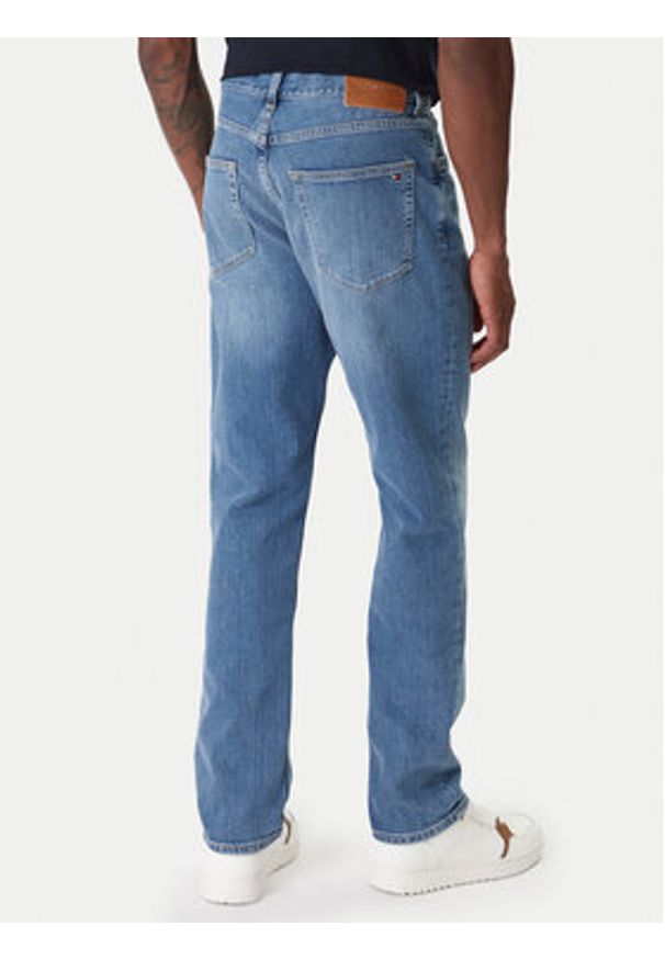 TOMMY HILFIGER - Tommy Hilfiger Jeansy Denton MW0MW41886 Niebieski Straight Fit. Kolor: niebieski