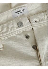 Jack & Jones - Jack&Jones Szorty jeansowe Tony 12249043 Écru Loose Fit. Materiał: bawełna