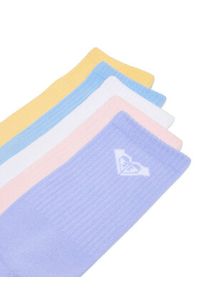 Roxy Zestaw 5 par wysokich skarpet damskich CEO_AS_ROXY_12_W_AW25 (5-PACK) Kolorowy. Materiał: materiał, bawełna. Wzór: kolorowy