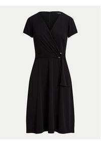 Lauren Ralph Lauren - LAUREN RALPH LAUREN Sukienka codzienna 250868161003 Czarny Regular Fit. Okazja: na co dzień. Kolor: czarny. Materiał: syntetyk. Typ sukienki: proste. Styl: casual