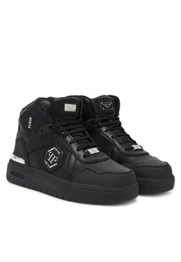 Philipp Plein - PHILIPP PLEIN Sneakersy SAES USC0765 Czarny. Kolor: czarny. Materiał: skóra