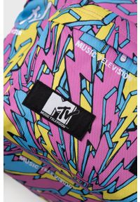 Eastpak Plecak x MTV damski kolor różowy duży wzorzysty. Kolor: różowy