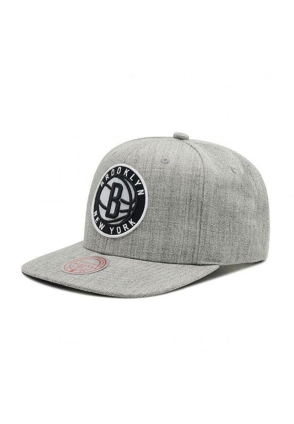 Czapka z daszkiem męska do koszykówki Mitchell & Ness NBA Brooklyn Nets szara. Kolor: szary