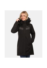 Płaszcz damski Kilpi PERU-W. Kolor: czarny. Sport: turystyka piesza #1