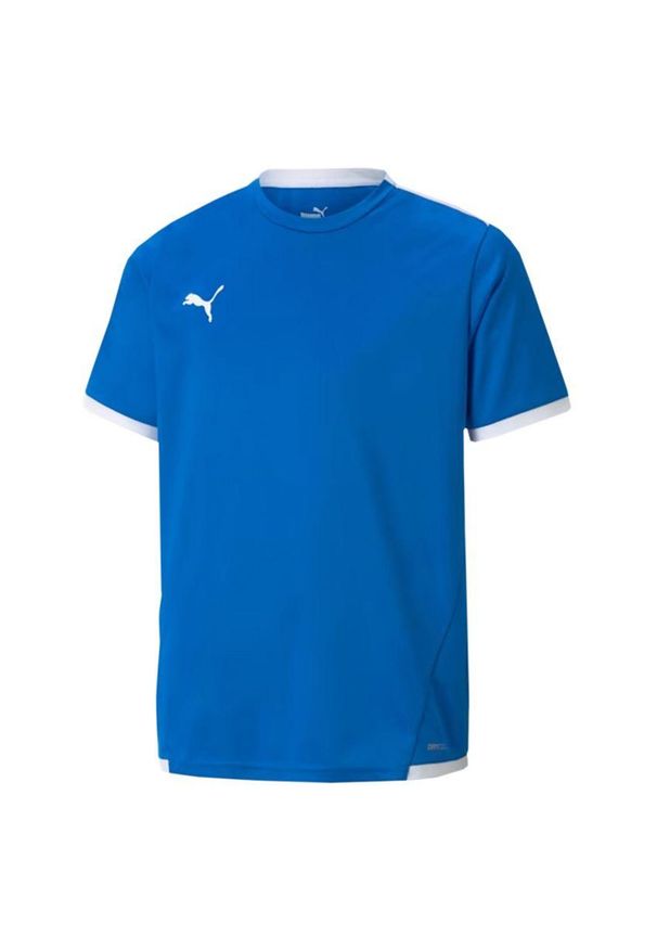 Puma - Koszulka Dziecięca TeamLIGA. Kolor: niebieski. Sport: turystyka piesza