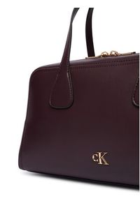 Calvin Klein Torebka Ck Medium Bowling Bag LV04F3610G Bordowy. Kolor: czerwony. Materiał: skórzane #5