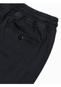 Ombre Clothing - Spodnie męskie joggery P885 - czarne - XXL. Kolor: czarny. Materiał: bawełna, elastan. Styl: klasyczny #5
